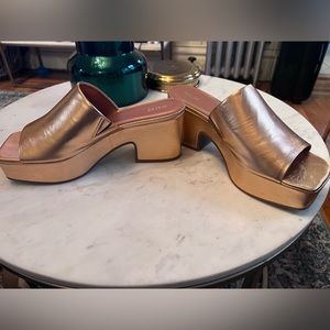 New rose gold platforms from Anthropology